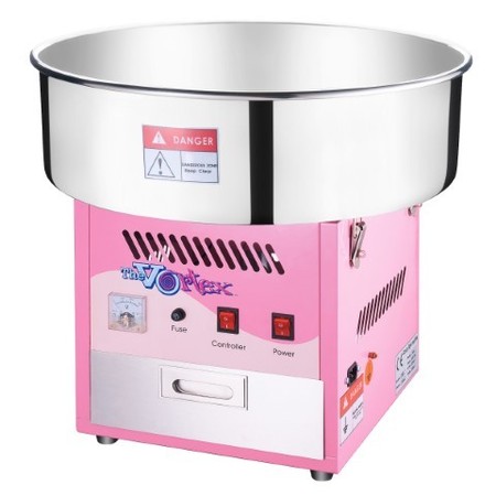 GREAT NORTHERN POPCORN Cotton Candy Machine and Cart, Vortex Floss Maker, Stainless Steel Pan, Storage Drawer for Parties 378049UBH
